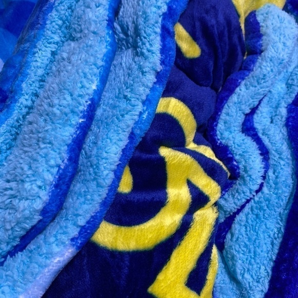 NEW! Kids Twin Size Rocket Ship Design Ultra Soft Sherpa Blanket Set - Picture 6 of 8